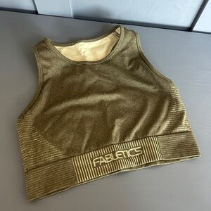 Fabletics Green Women's Longline Sports Bra